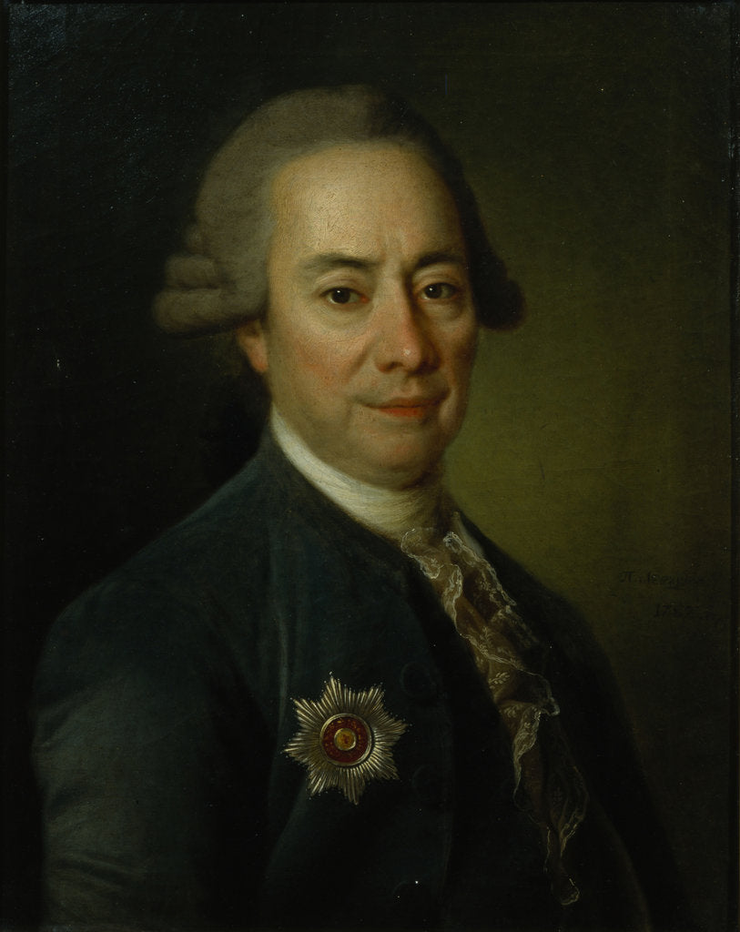 Detail of Portrait of Pyotr Vasilyevich Bakunin (1725?1786), 1782 by Dmitri Grigorievich Levitsky