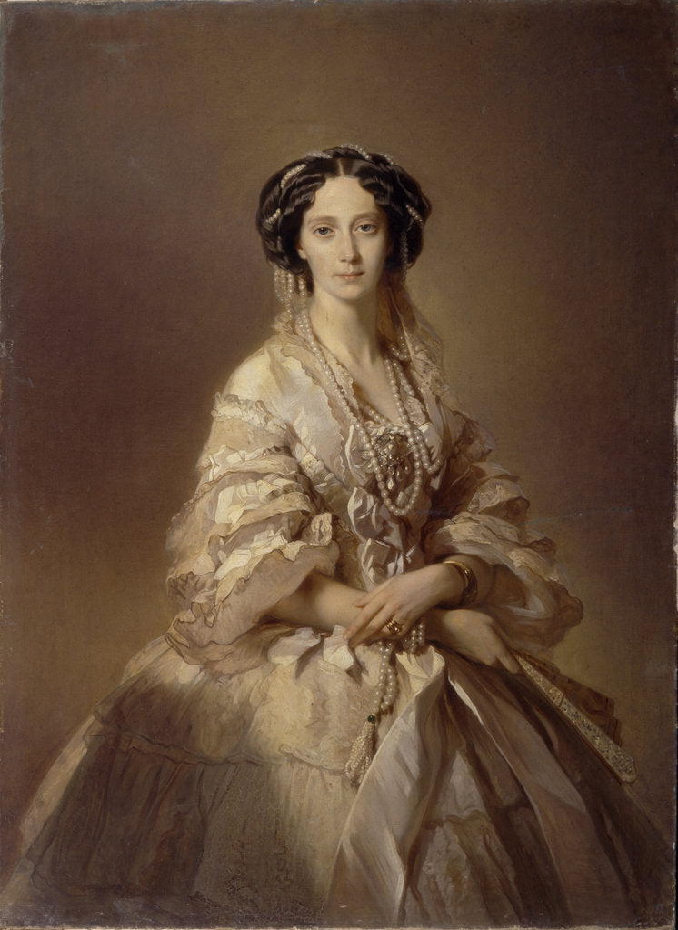 Detail of Portrait of Maria Alexandrovna, Empress of Russia by Ivan Kosmich Makarov