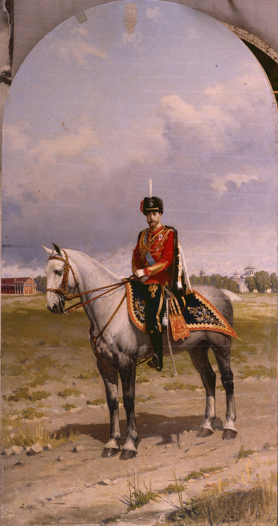 Detail of Portrait of Emperor Nicholas II, 1908 by Alexander Vladimirovich Makovsky