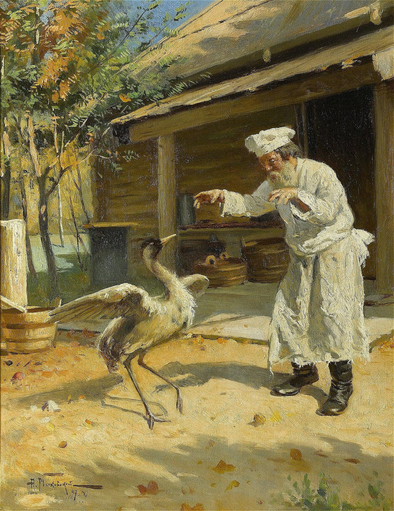 Detail of Dancing Crane, 1897 by Alexander Vladimirovich Makovsky