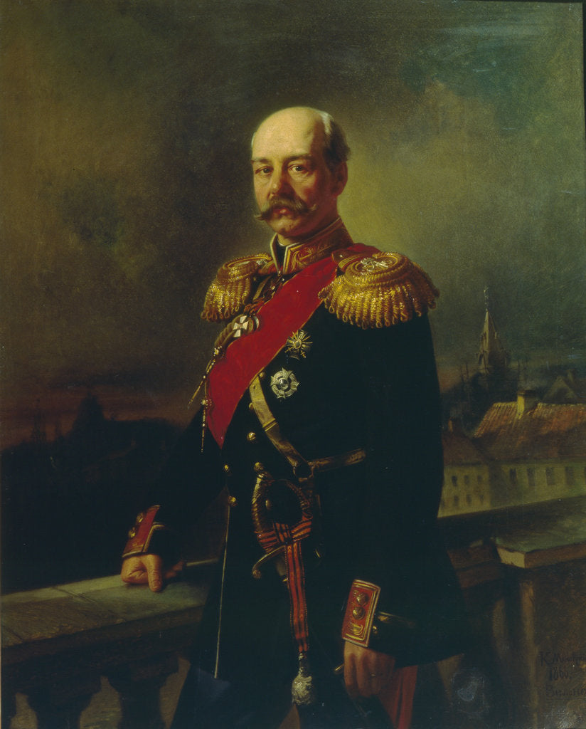 Detail of Portrait of General Konstantin Petrovich von Kaufman, 1866 by Konstantin Yegorovich Makovsky