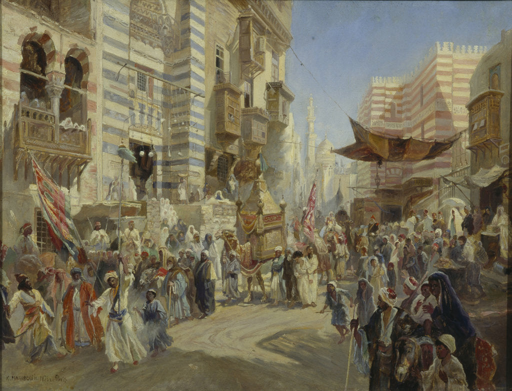 Detail of The Handing over of the Sacred Carpet in Cairo, 1876 by Konstantin Yegorovich Makovsky