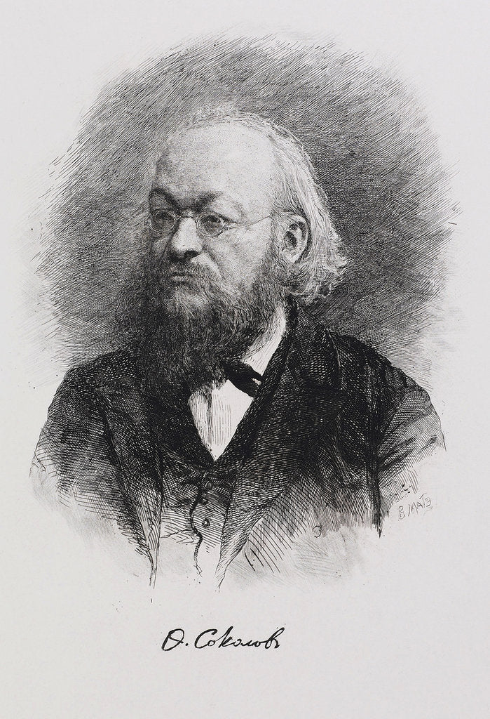 Detail of Portrait of the historian Fyodor Fyodorovich Sokolov, 1900s by Vasily Vasilyevich Mate
