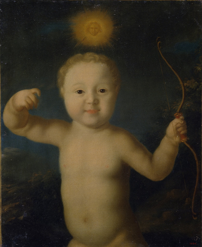 Detail of Portrait of Tsarevich Peter Petrovich of Russia as Cupid, 1772 by Grigori Dmitrievich Molchanov