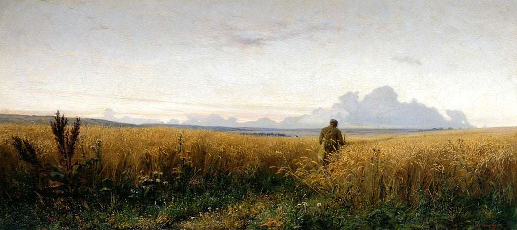 Detail of Footpath in a rye field, 1881 by Grigori Grigoryevich Myasoedov