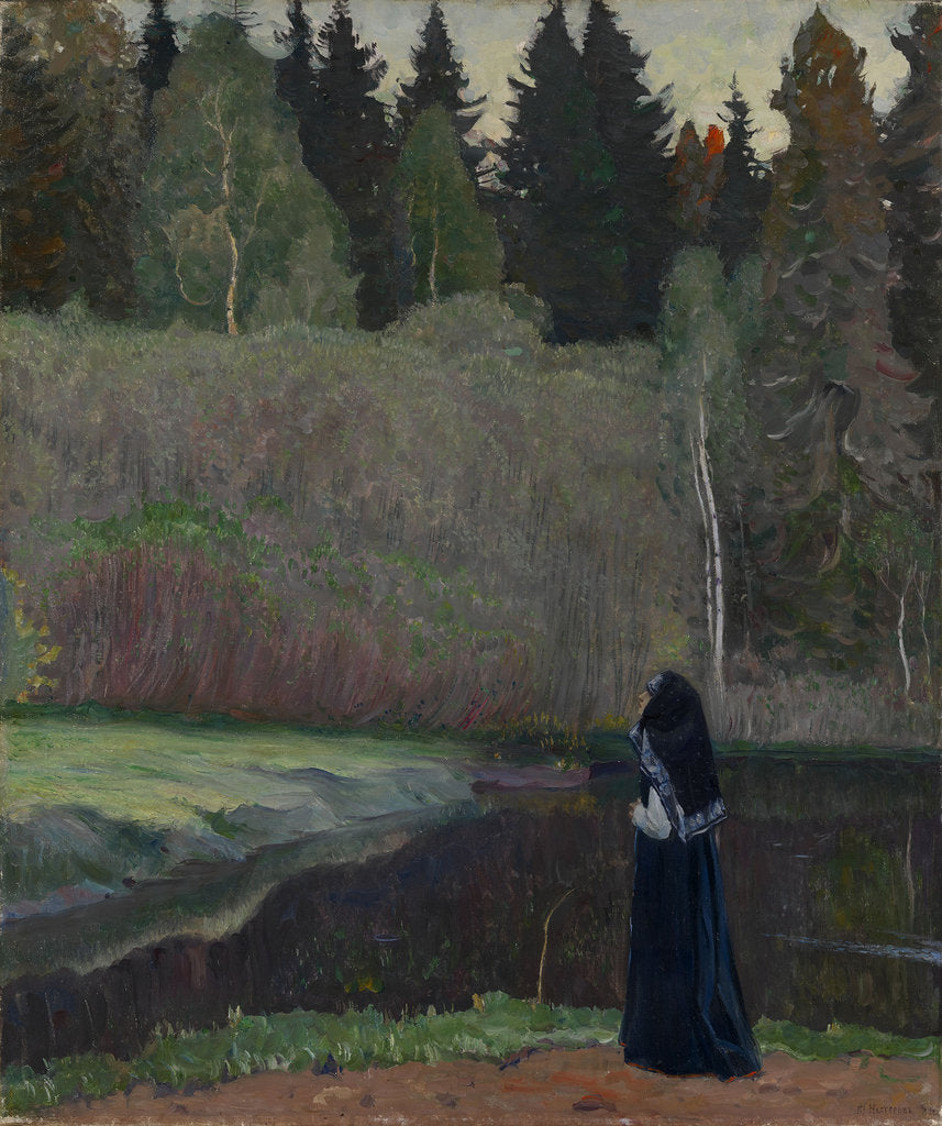 Detail of The Nightingale is Singing, 1918 by Mikhail Vasilyevich Nesterov