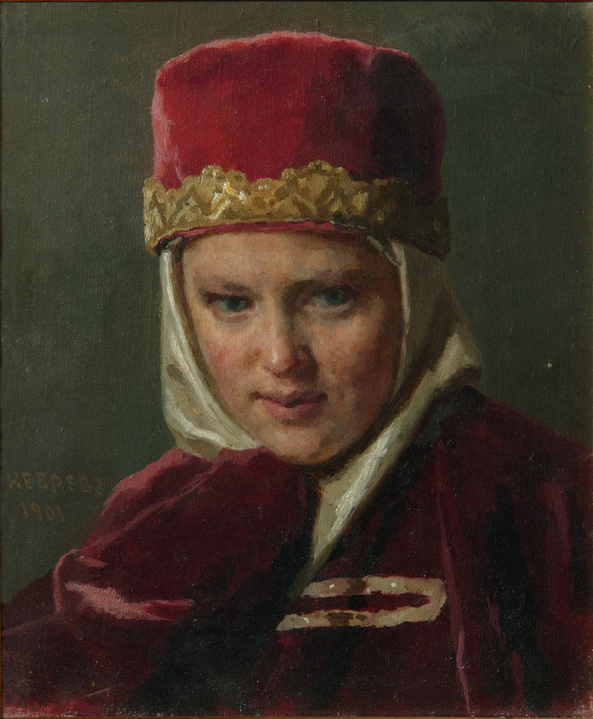 Detail of Boyars Wife, 1901 by Nikolai Vasilyevich Nevrev