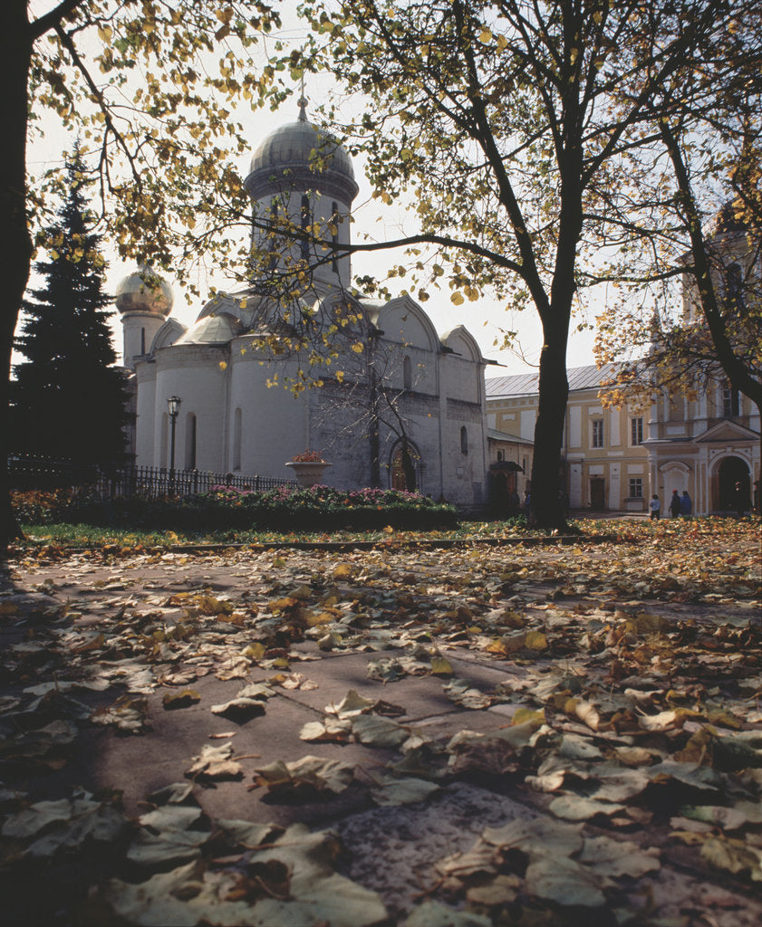 Detail of The Trinity Cathedral with the Tomb of Saint Sergius of Radonezh, 1422 by Old Russian Architecture