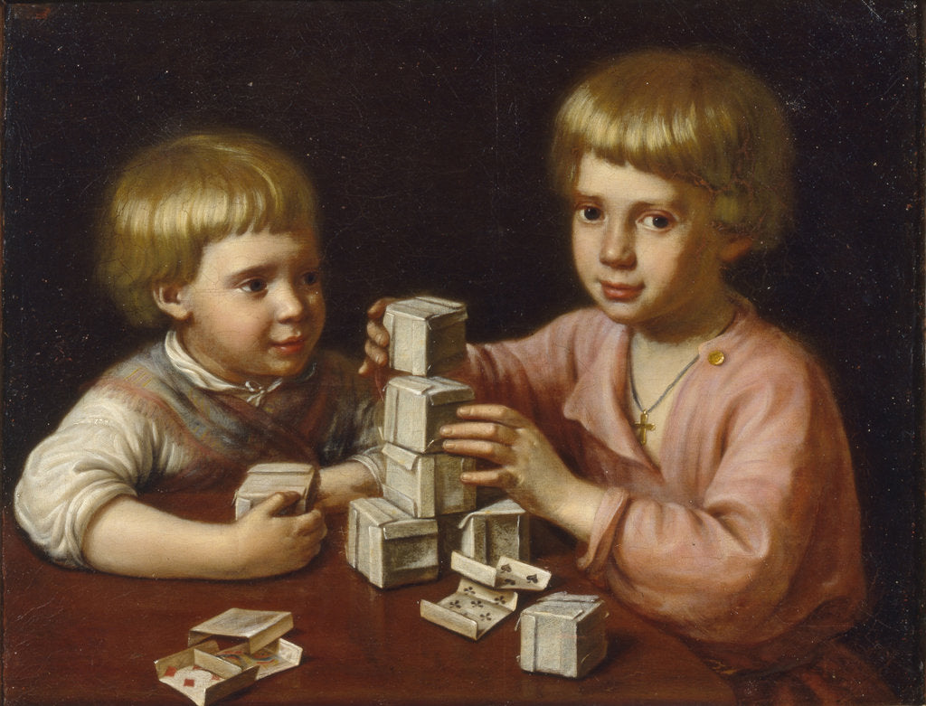 Detail of Children playing, 1837 by Kapiton Stepanovich Pavlov