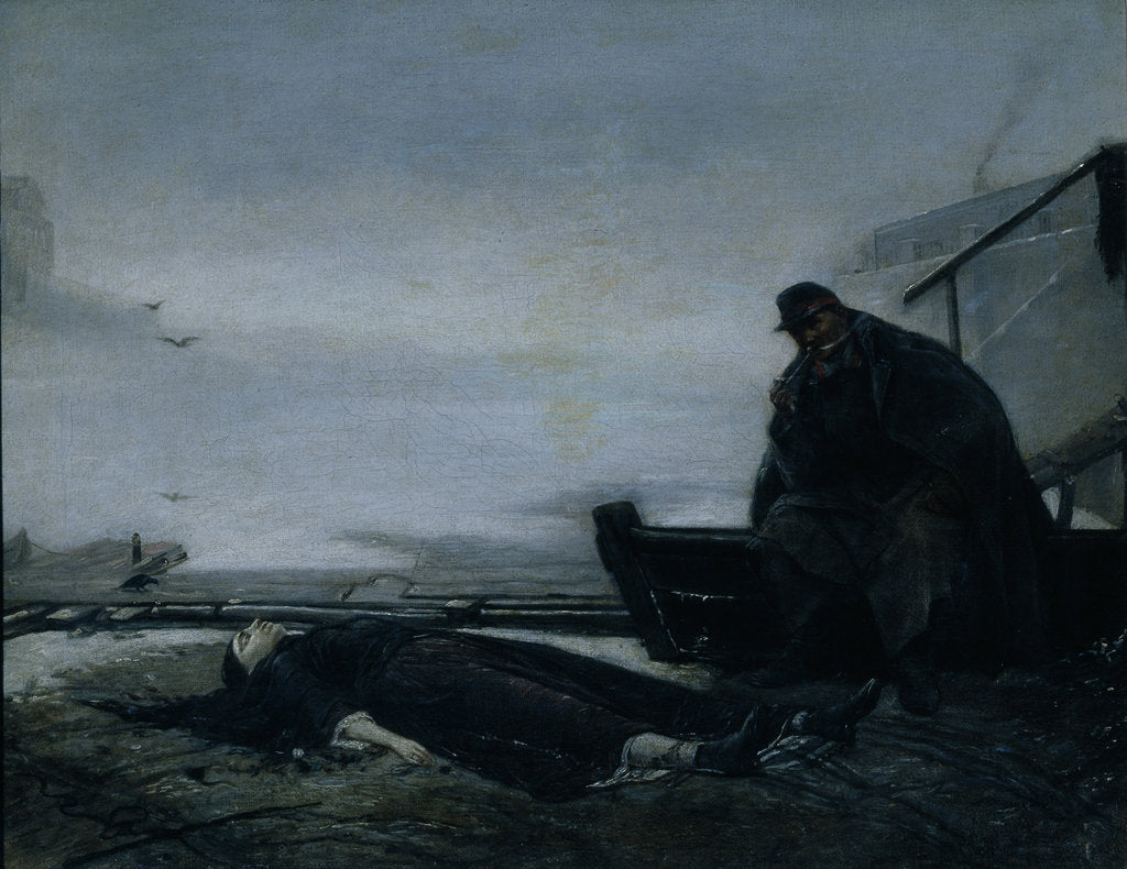Detail of The Drowned, Mid of 1860s by Vasili Grigoryevich Perov