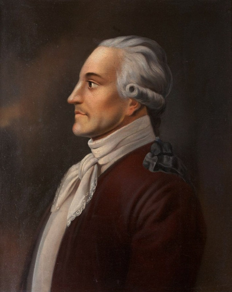 Detail of Portrait of the Poet Yakov Knyazhnin, 1854-1858 by Nikolay Ivanovich Polivanov