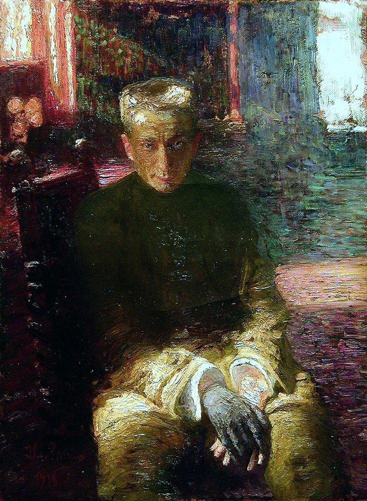 Detail of Portrait of Alexander Kerensky, 1918 by Ilya Yefimovich Repin