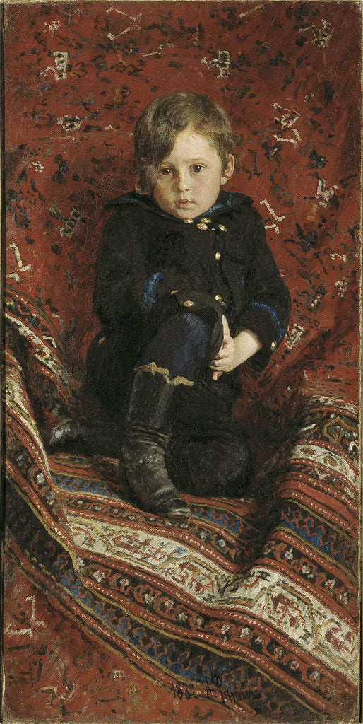 Detail of Portrait of Yury Repin, the Artists Son, 1882 by Ilya Yefimovich Repin