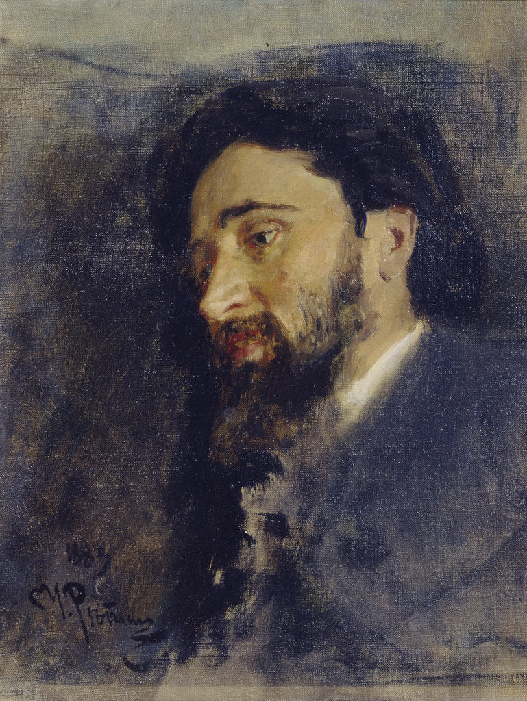 Portrait of the author Vsevolod M. Garshin, 1883 by Ilya Yefimovich Repin
