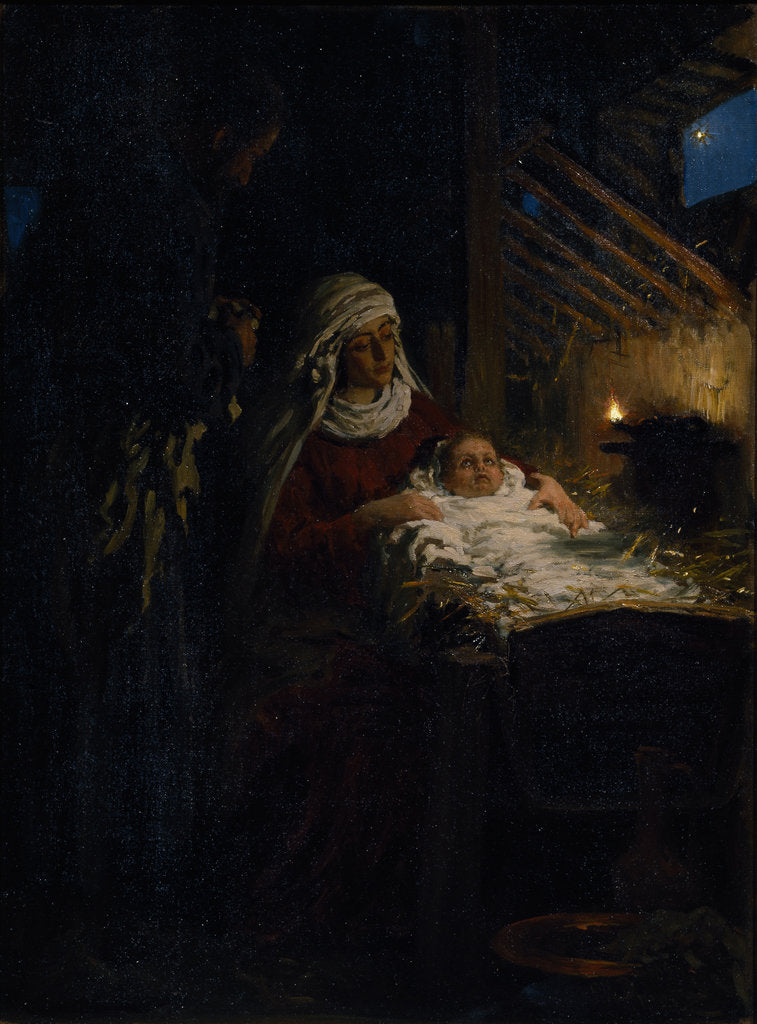 Detail of Nativity, 1890 by Ilya Yefimovich Repin