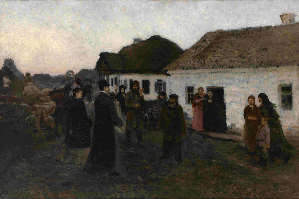 Detail of Returning Home, 1876-1877 by Ilya Yefimovich Repin