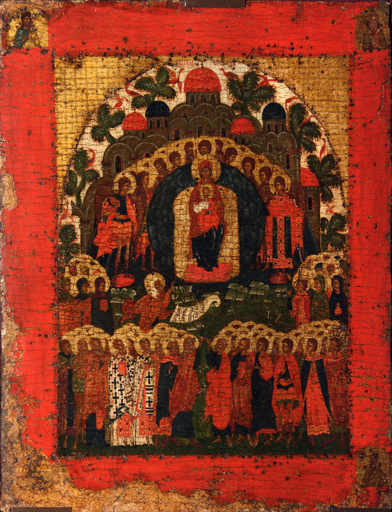 Detail of In Thee Rejoiceth, Late 15th cen by Russian icon