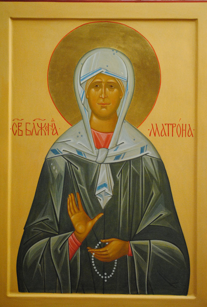 Detail of Saint Matrona of Moscow, 20th century by Russian icon