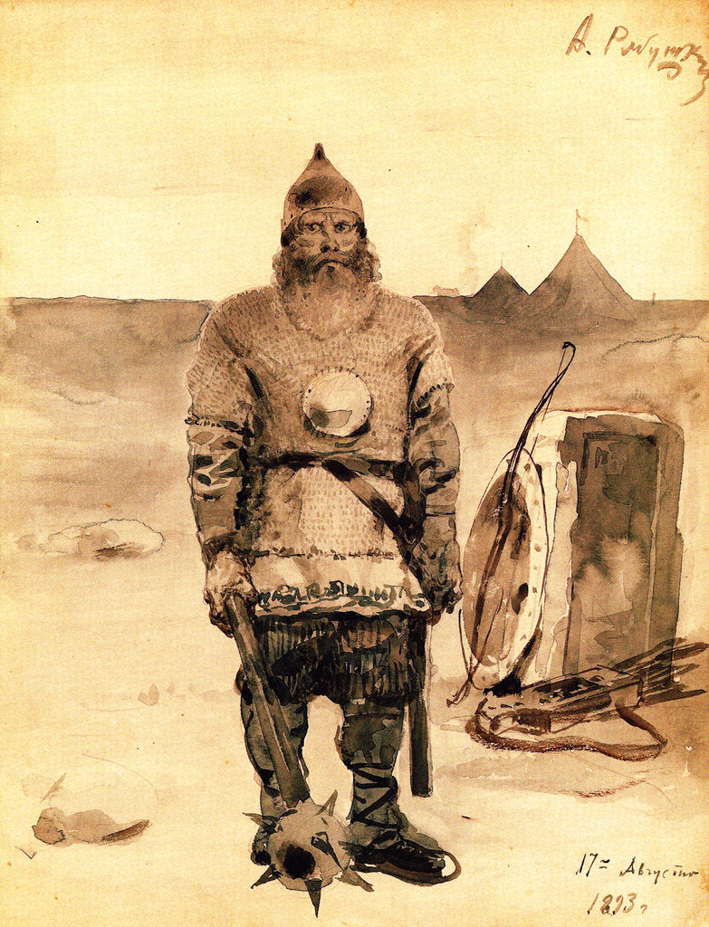 Detail of Ilya Muromets, 1893 by Andrei Petrovich Ryabushkin