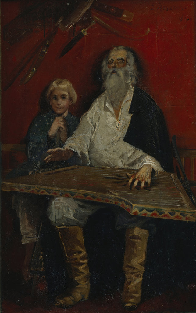 Detail of The Gusli Player by Andrei Petrovich Ryabushkin