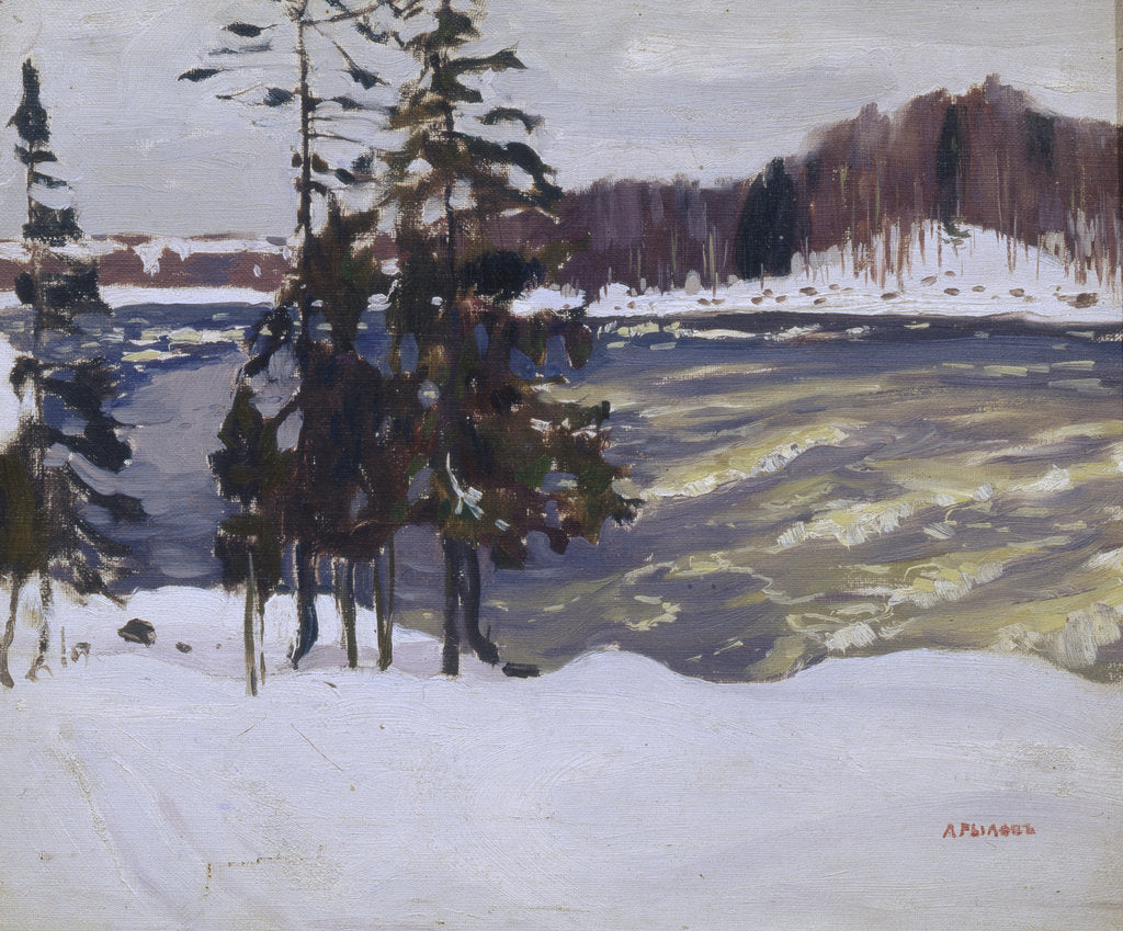 Detail of Imatra, 1912 by Arkadi Alexandrovich Rylov