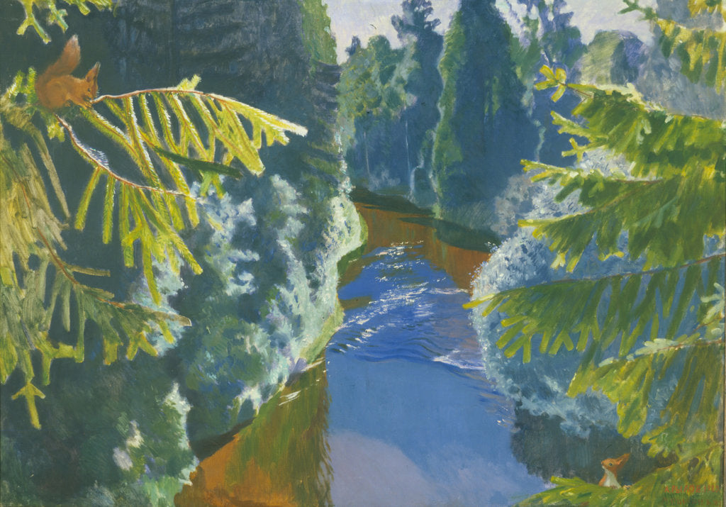 Detail of Forest River, 1929 by Arkadi Alexandrovich Rylov