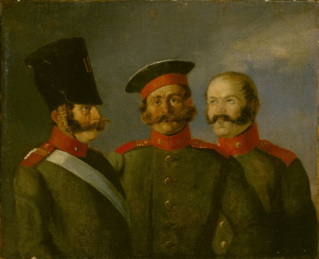 Detail of Tsars Nicholas I Life Guards, Second quarter of the 19th cen by Alexander Ivanovich Sauerweid