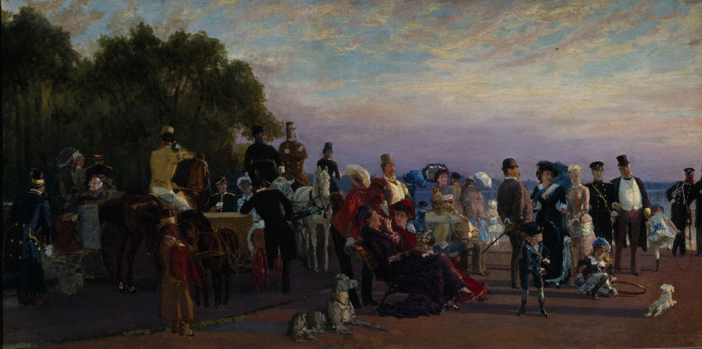 Detail of On the spit of Island (Strelka), 1870s by Konstantin Apollonovich Savitsky