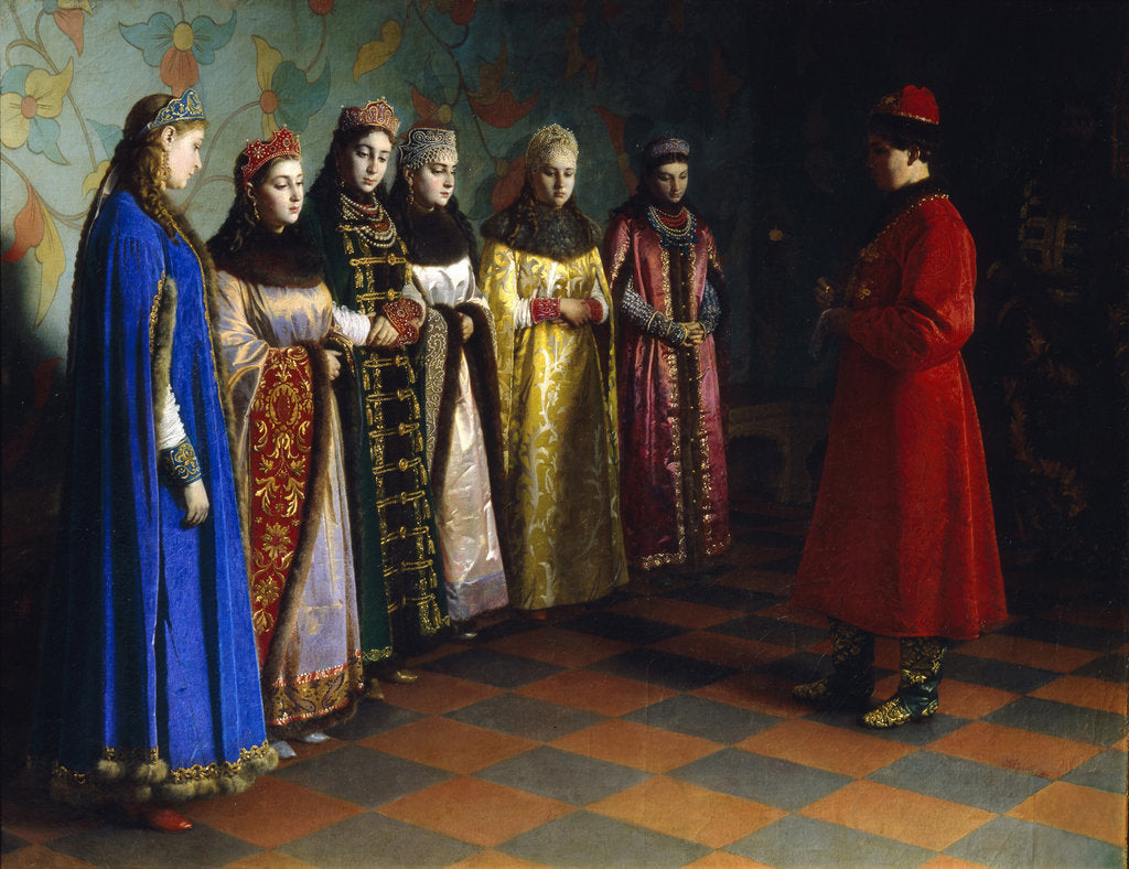 Detail of Tsar Alexei Mikhailovich Choosing a Bride, 1882 by Grigori Semyonovich Sedov