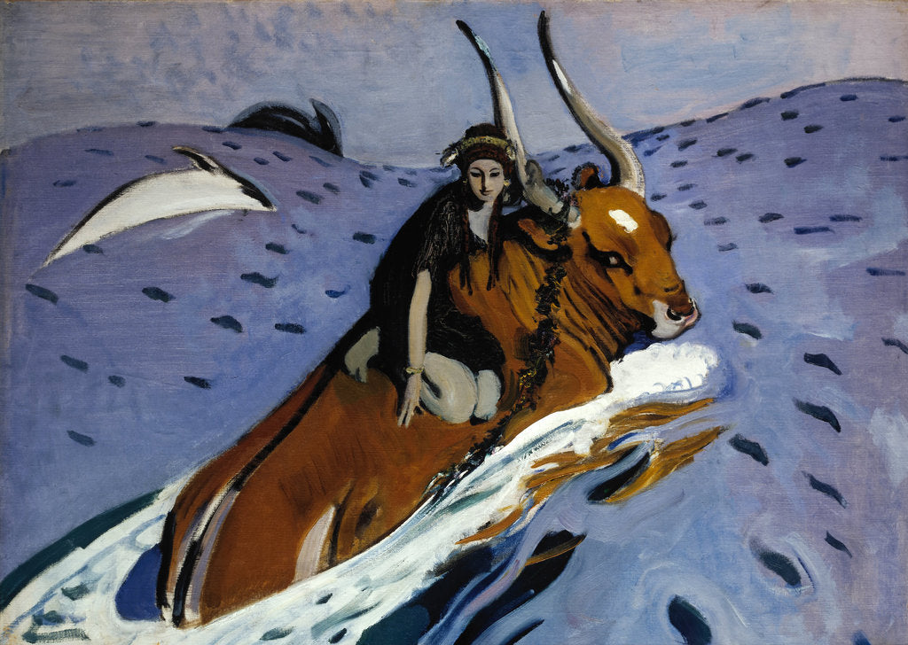 Detail of The Rape of Europa, 1910 by Valentin Alexandrovich Serov