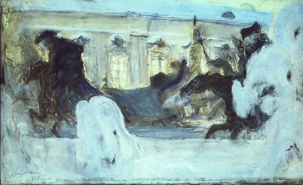 Detail of Ride of the Empress Catherine II, 1906 by Valentin Alexandrovich Serov