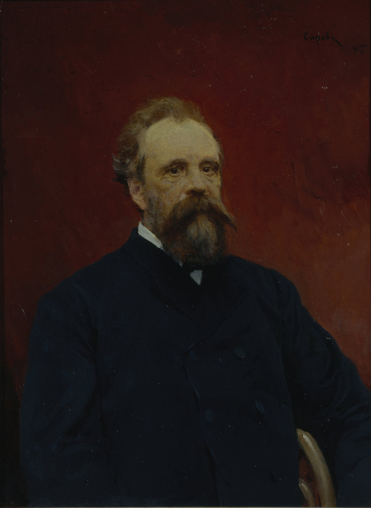 Detail of Portrait of Sergei Mikhailovich Tretyakov, 1895 by Valentin Alexandrovich Serov