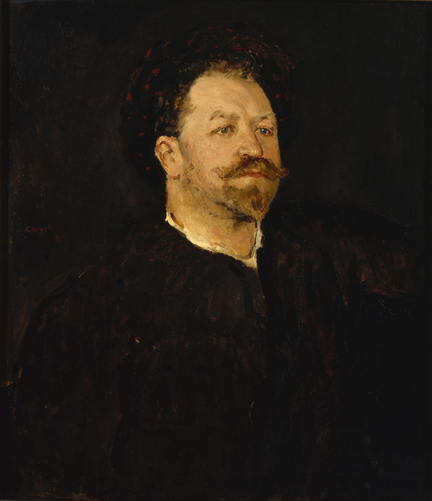 Detail of Portrait of the opera singer Francesco Tamagno, 1891-1892 by Valentin Alexandrovich Serov