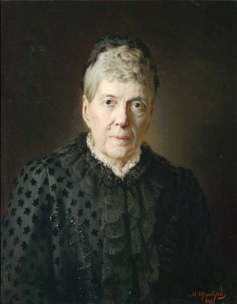 Detail of Portrait of Countess E.L. Kochubei, 1888 by Mikhail Lazarevich Shcherbatov
