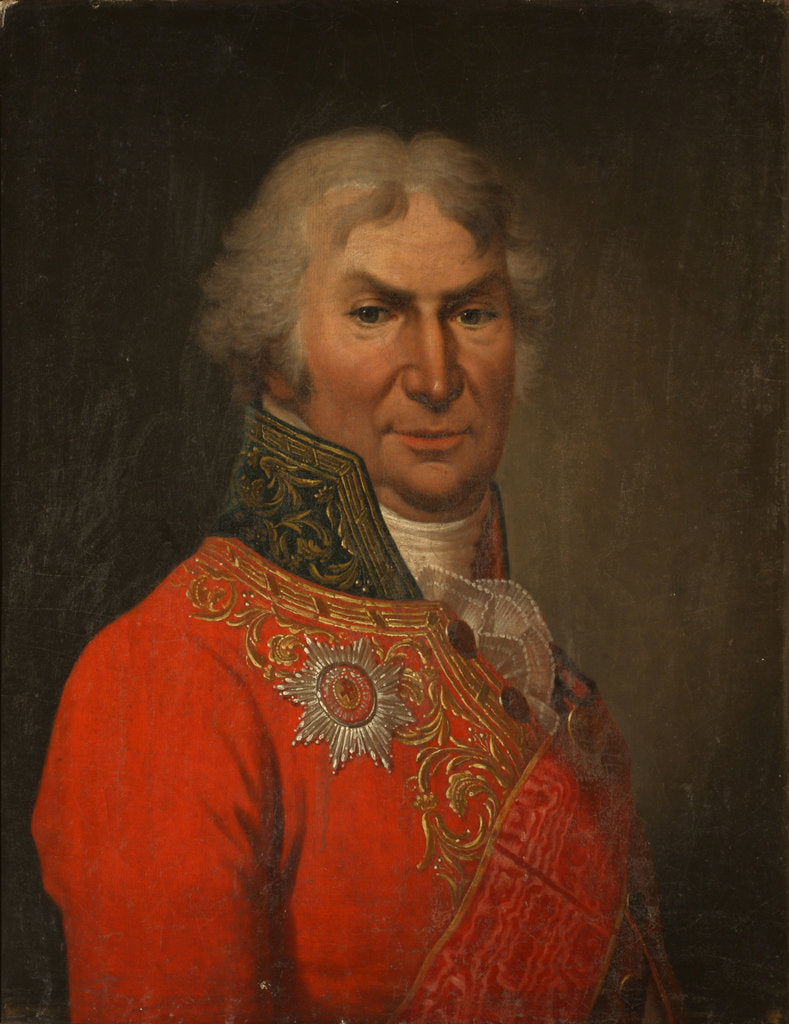 Detail of Portrait of the Poet Count Dmitry Khvostov, ca 1808 by Stepan Semyonovich Shchukin