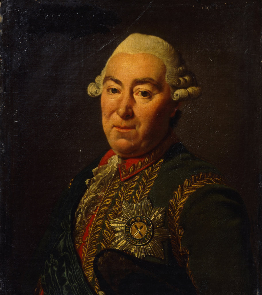 Detail of Portrait of Count Andrey Mikhaylovich Golitsyn by Pavel Shinbarev