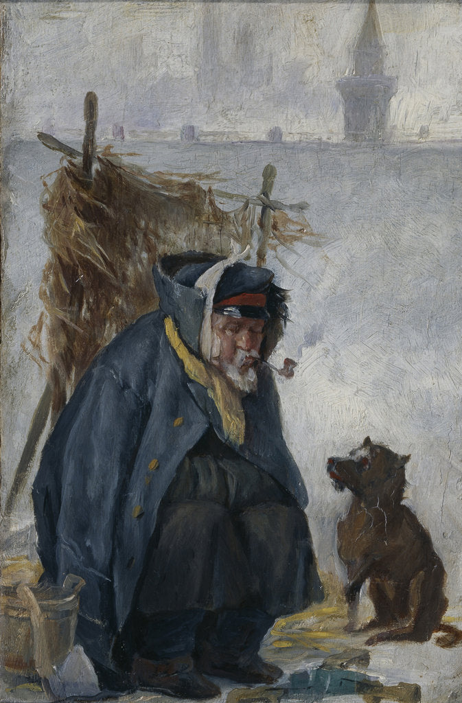 Detail of A mans mind is his kingdom by Pyotr Michaylovich Shmelkov