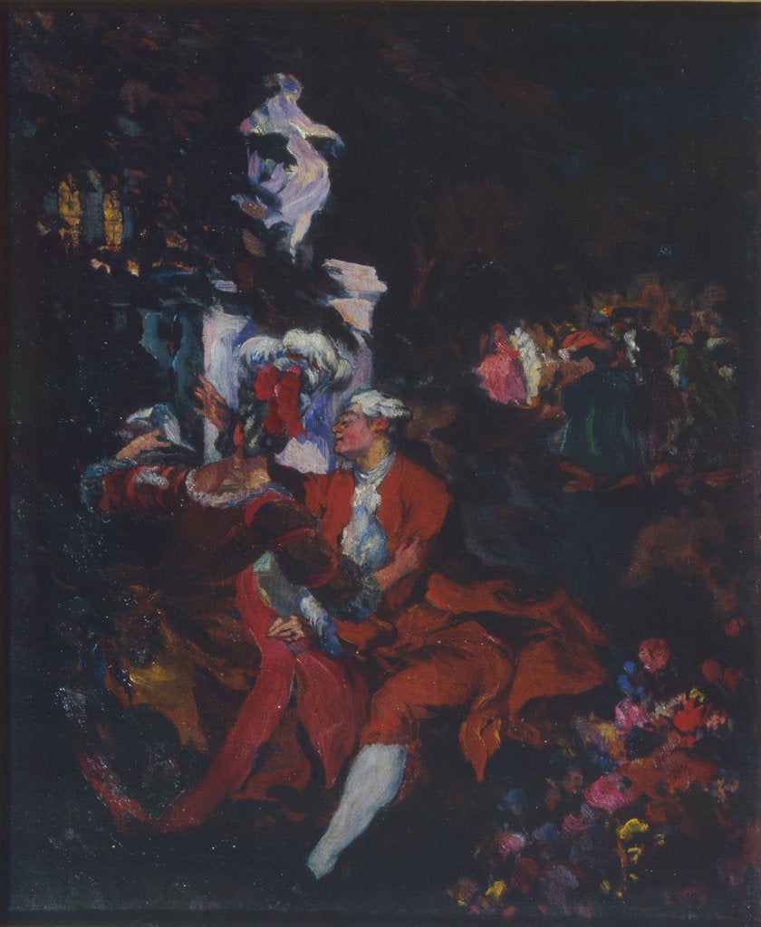 Detail of Harlequins, 1913 by Konstantin Andreyevich Somov
