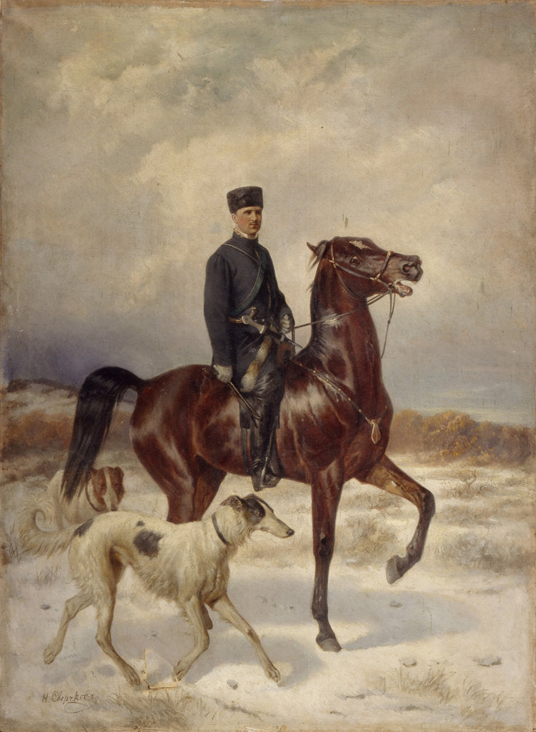 Detail of The Hunter by Nikolai Yegorovich Sverchkov