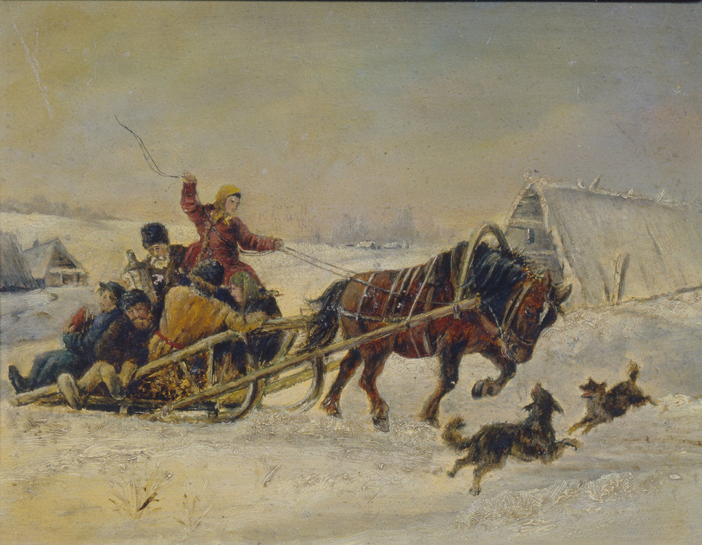Detail of Shrovetide by Nikolai Yegorovich Sverchkov