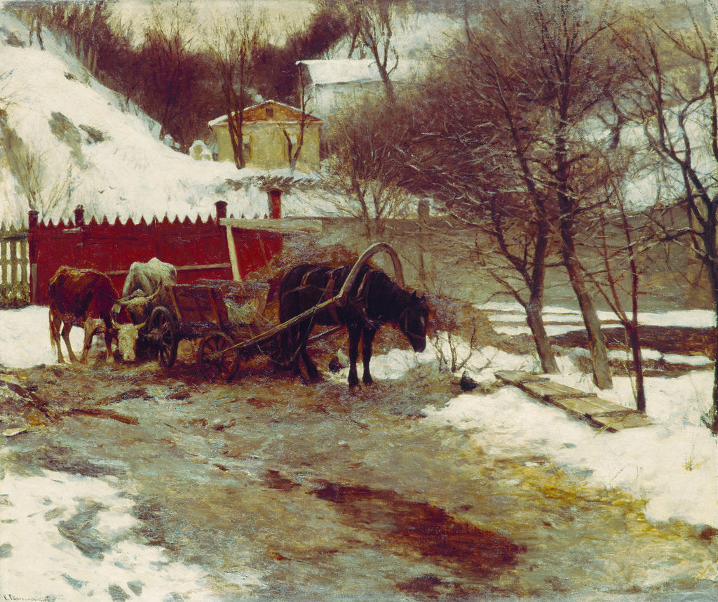 Detail of Early Spring by Sergei Ivanovich Svetoslavsky
