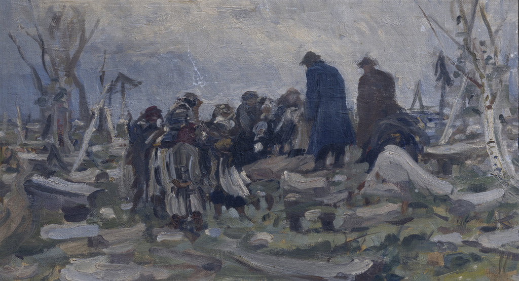 Detail of A Peasant Funeral by Ivan Ivanovich Tvorozhnikov
