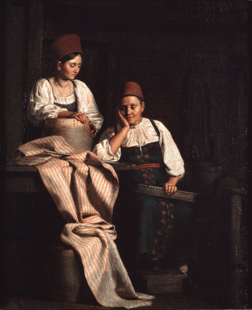 Detail of Weavers by Alexei Vasilyevich Tyranov