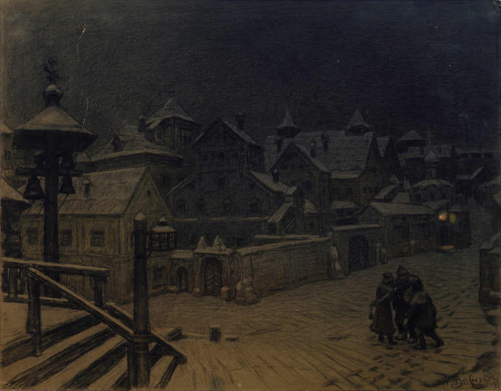 Detail of The boyars mansions sleeping, 1918 by Appolinari Mikhaylovich Vasnetsov