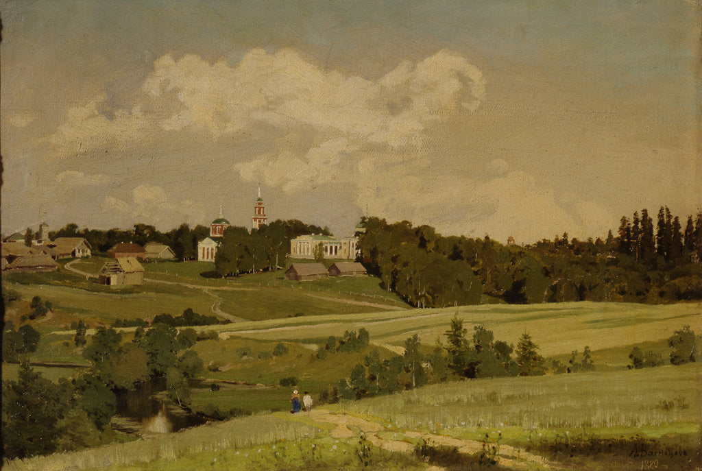 Detail of The Akhtyrka estate, 1880 by Appolinari Mikhaylovich Vasnetsov