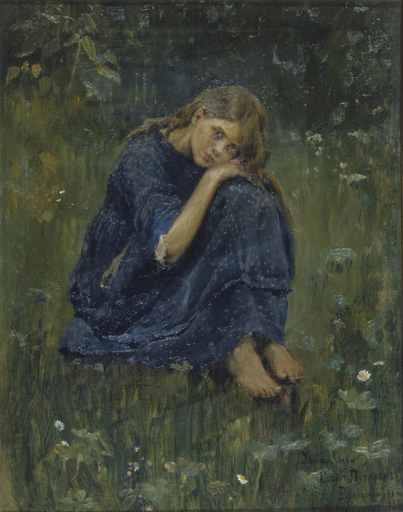 Alyonushka (Study), 1881 by Viktor Mikhaylovich Vasnetsov