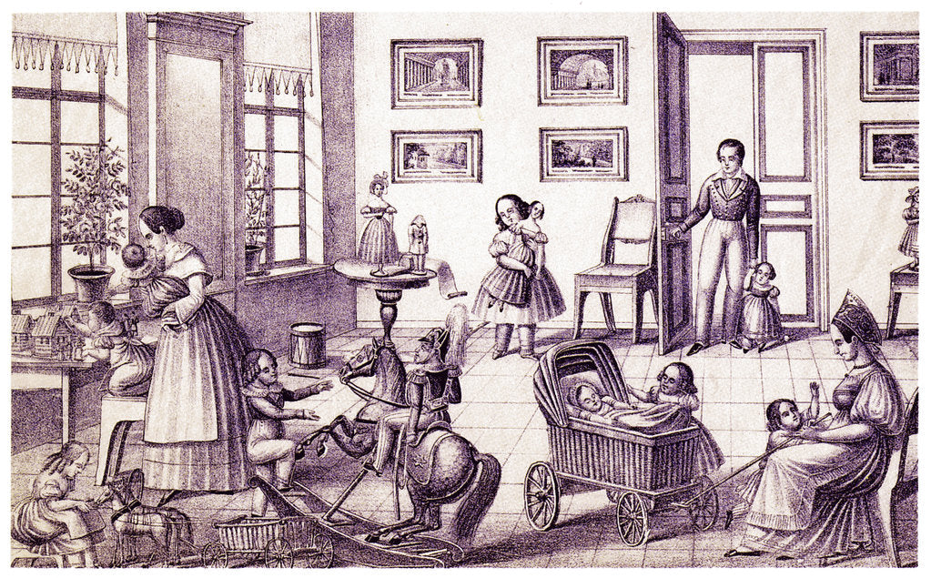 Detail of Childrens Room, Early 19th cen by P. Vdovichev