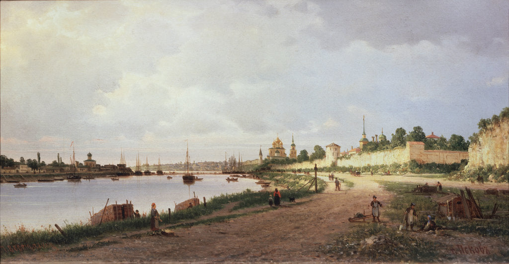Detail of Pskov, 1876 by Pyotr Petrovich Vereshchagin