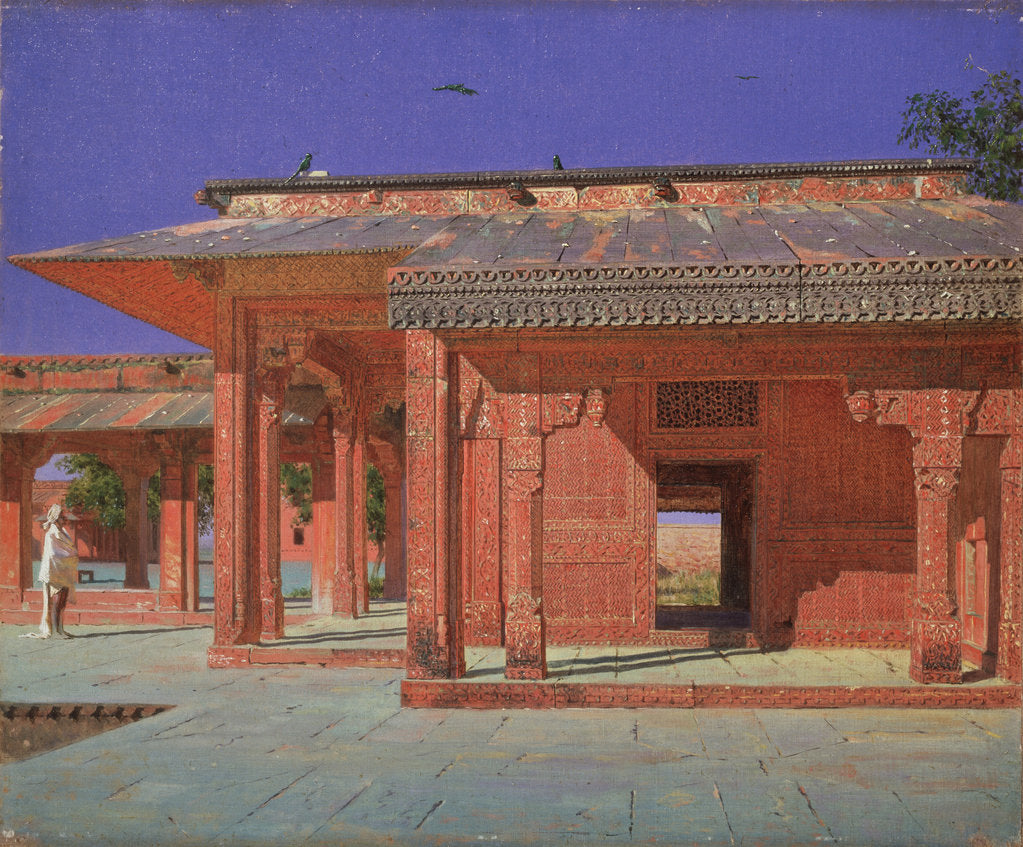 Detail of Courtyard of the Harem in the Fatehpur Sikri Imperial Palace, 1874-1876 by Vasili Vasilyevich Vereshchagin