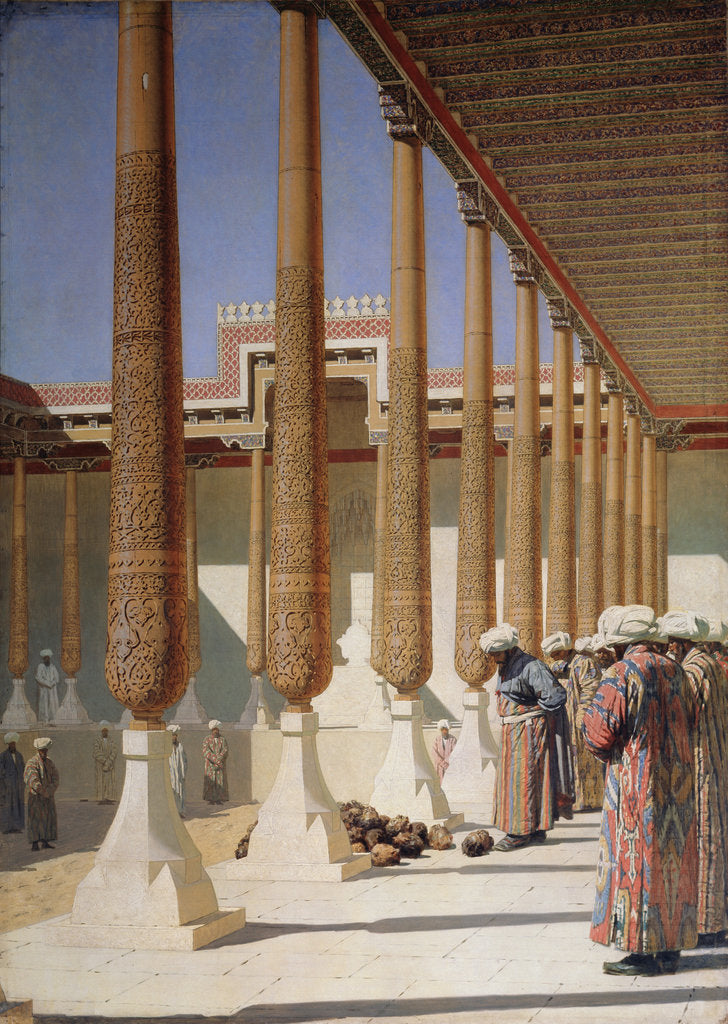 Detail of Display of Trophies, 1871-1872 by Vasili Vasilyevich Vereshchagin